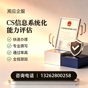 江苏CS信息系统化能力评估申报服务