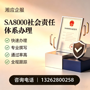 江苏SA8000社会责任体系认证服务